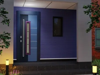 Modern Entrance Door  3D model
