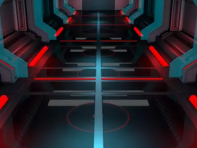 Sci Fi Corridor 3D model
