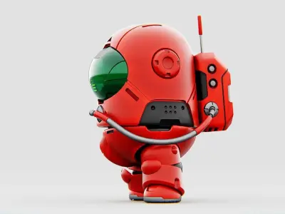 AMONG US CONCEPT CHARACTER RIGGED 3D model