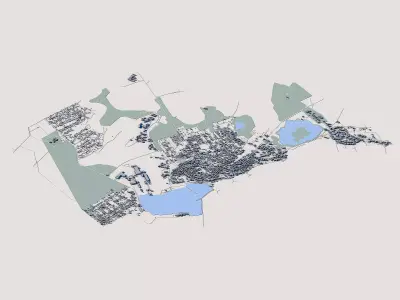 Mangalia Cityscape Romanian Black Sea Coast 3D model