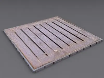 Sewer Grate 5 3D model
