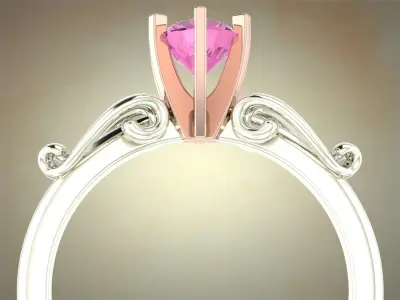 Ring boutique Round1 3D print model