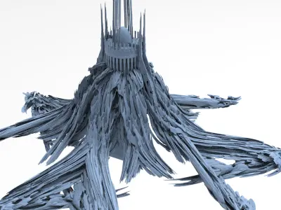 Sundering Seas Tower kitbash 3D model