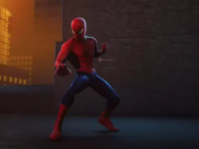 Spider-Man Friend or Foe - Cinematic Intro Cutscene Suit  3D model