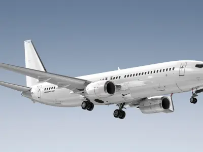  Boeing 737-800NG Generic White 
