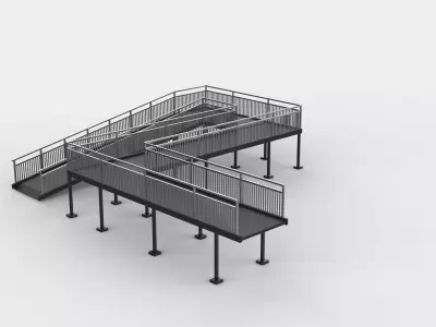 modular ramp 3D model