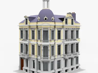 Classic Townhouse Collection 3D Model Pack