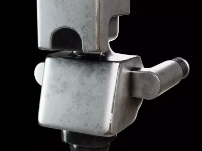 Metal Robot Character Game-Ready PBR 3D Model Low-poly 3D model