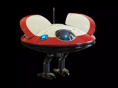 L0-LA59 Lola Leia droid from Kenobi - Star Wars Kenobi Low-poly 3D model