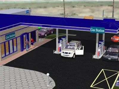 VP Gas Station 3D model