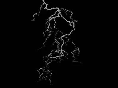 Realistic Lightning 3D model