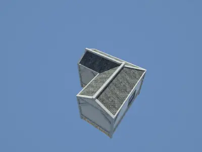 wood House01 Free low-poly 3D model