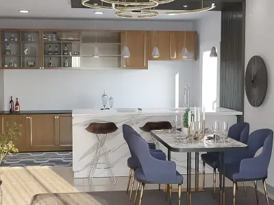 Living Room 3D model 84