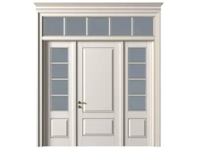 French Interior doors in classic style 3D model