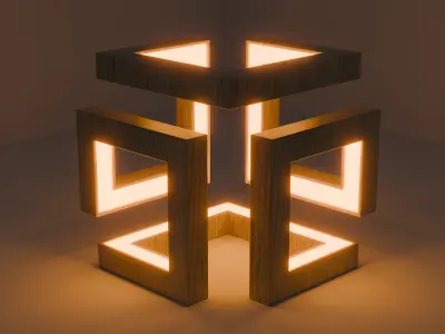 Modell of lamp for interior Free low-poly 3D model buy