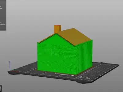 Christmas Light House 2 3D print model