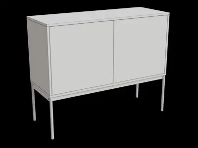 Light Wood Sideboard 3D model