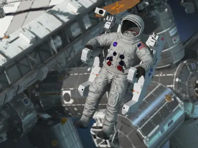  Spacesuit A7L with MMU 