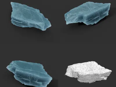 Casual Ice Block 220706 - Ultra HD 16K Textures Low-poly 3D model