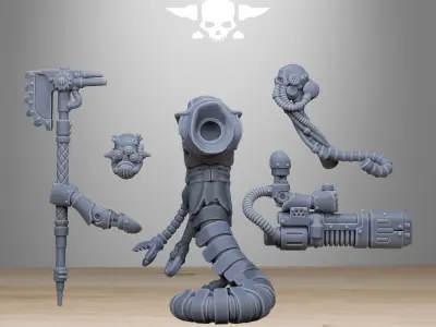 Scavenger Serpents 3D print model