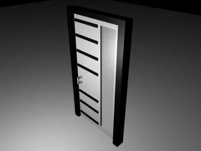 Office Door Low-poly 3D model