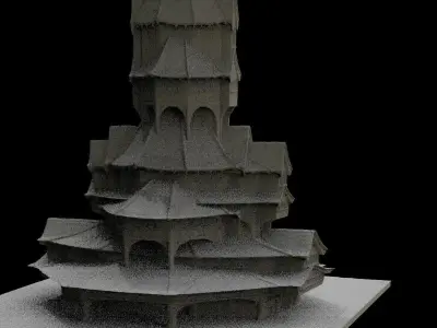 Witch cult members house 5 3D model