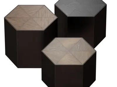 Geo Bunching Table Set Crate and Barrel 3D model