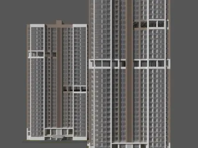 Tower Apartment 2 3D model