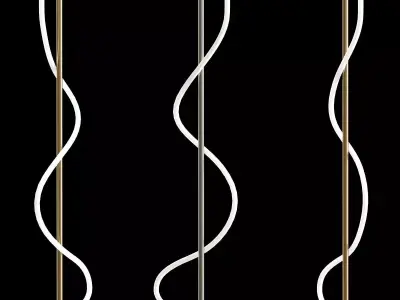 Nordic Led Floor Lamp 3D model