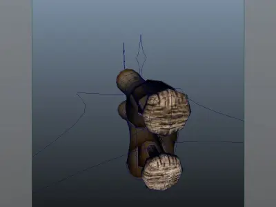 Roll paper Low-poly 3D model