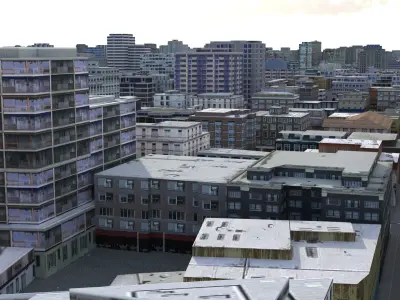 City 85 Low-poly 3D model