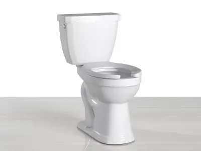 toilet elongated seat 3D model
