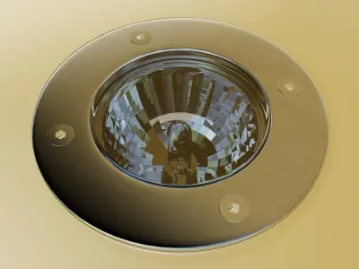 Halogen Lamp 01 High detail 3D model