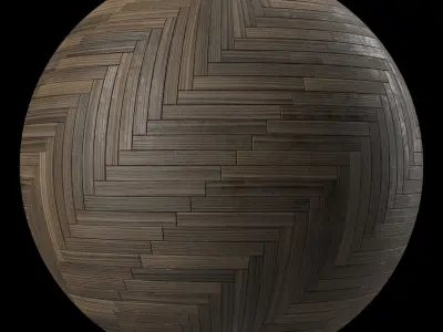 Parquet Materials 29- Parquet By Old Wood Damaged - Sbsar PBR 4k Texture