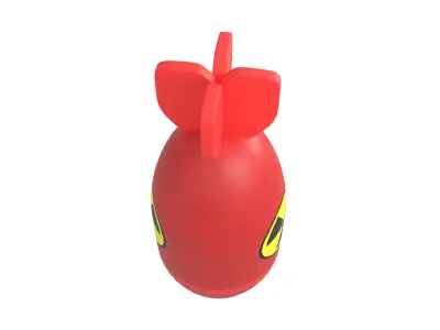 Nuclear Bomb v1 003 Low-poly 3D model