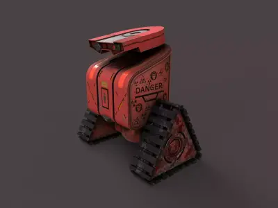 Droid V2 Low-poly 3D model