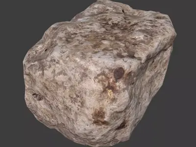 Cinder Debris Low-poly 3D model