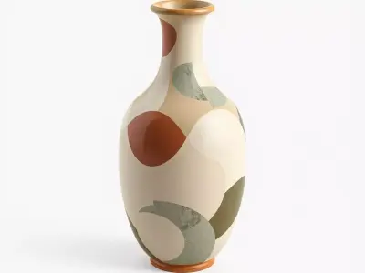 Modern Abstract Decorative Vase Low-poly 3D model