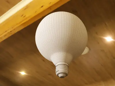 Globe Light Bulb 3D model