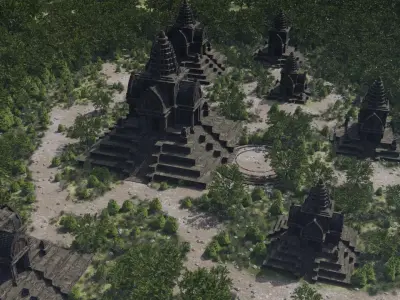 Ancient Temple Complex 3D model