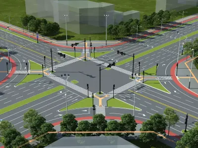 Road Street Collection  3D model