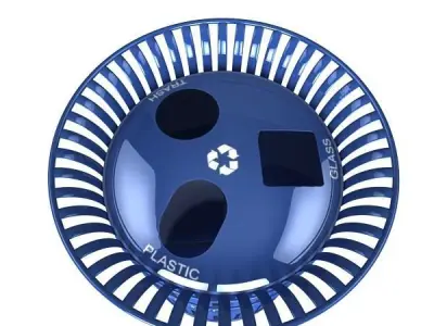 Recycling Bin 3D model