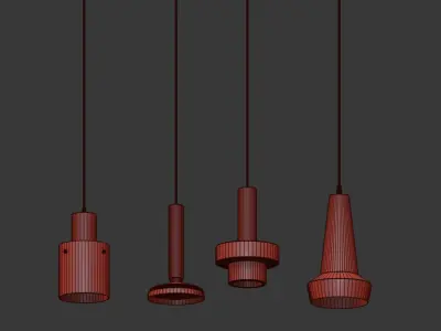 Ceiling Light Collection 3D model