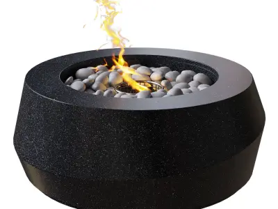 Firetable Spun Eco by Lumacast Low-poly 3D model