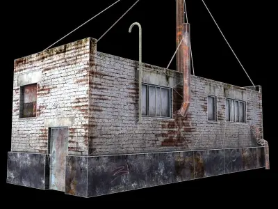 Boiler room Low-poly 3D model buy
