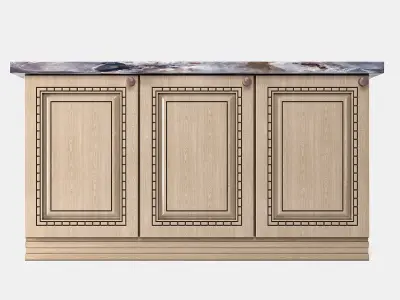 kitchen island table vol2 3D model