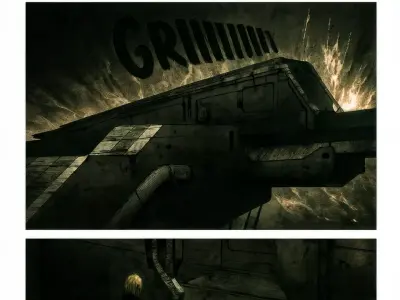 Blame Megastructure Modular Transportation Systems 3D kit Low-poly 3D model