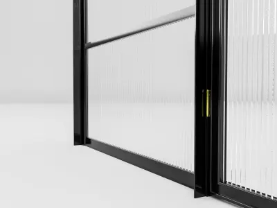 glass arch door 3D model