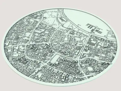 Doha City Qatar 3D print model