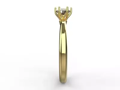 3D Engagement Ring Model 3D print model